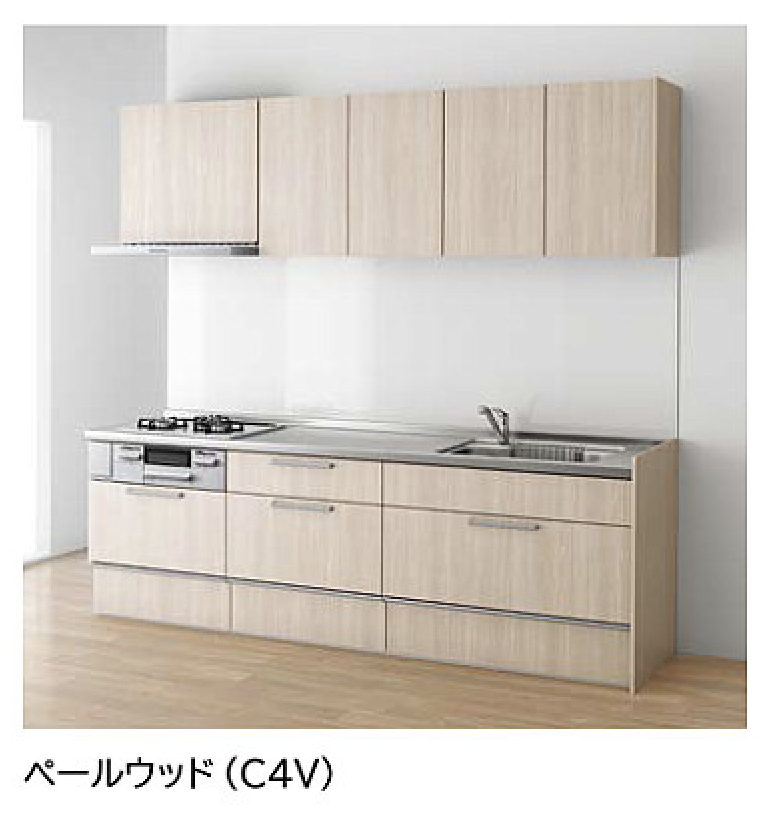 ペールウッド_シンシア_ラクエラ_クリナップ扉柄