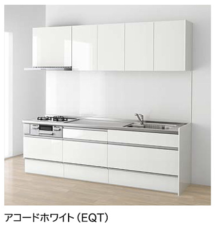 アコードホワイト_コンフォート_ラクエラ_クリナップ扉柄