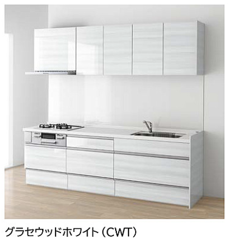 グラセウッドホワイト_グランド_ラクエラ_クリナップ扉柄