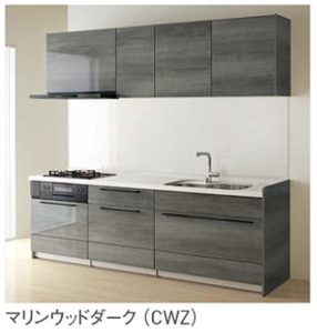 マリンウッドダーク_クラス4_ステディア_クリナップ扉柄