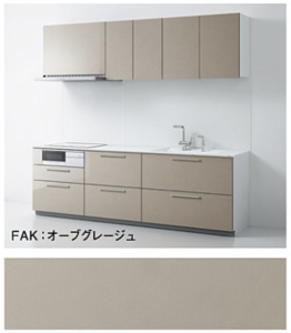 オーブグレージュ_3A_ザクラッソ_TOTOキッチン扉柄