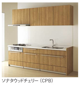 ソナタウッドチェリー_クラス3_ステディア_クリナップ扉柄