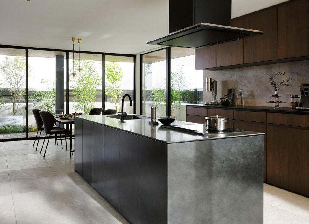 金属長の扉と天然木の収納が美しい_2026最新リクシルリシェル