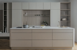 ソリッドカラーで仕上げたクチーナ事例