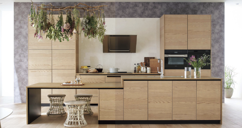 統一感のあるクチュールモカの施工事例_クリナップセントロカタログより