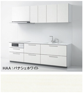 パナシェホワイト_2A抽象/幾何学柄_ザクラッソ_TOTOキッチン扉柄