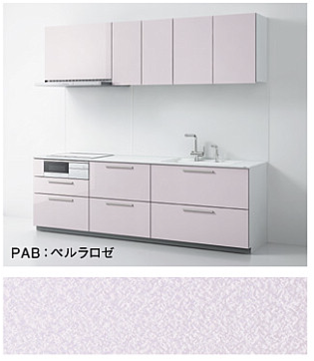 ペルラロゼ_6A_ザクラッソ_TOTOキッチン扉柄