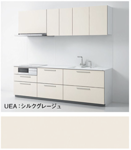 シルクグレージュ_6A_ザクラッソ_TOTOキッチン扉柄