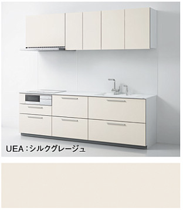 シルクグレージュ_6A_ザクラッソ_TOTOキッチン扉柄