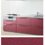 プリズムレッド_プライスグループ2_扉とコーディネート_キッチンmitteミッテ_TOTOキッチン