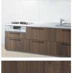 クラフトダークウッド_プライスグループ3_扉とコーディネート_キッチンmitteミッテ_TOTOキッチン