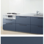 シーンネイビー_プライスグループ3_扉とコーディネート_キッチンmitteミッテ_TOTOキッチン