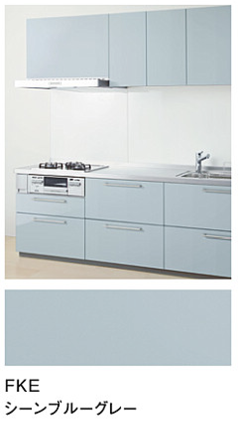 シーンブルーグレー_プライスグループ3_扉とコーディネート_キッチンmitteミッテ_TOTOキッチン
