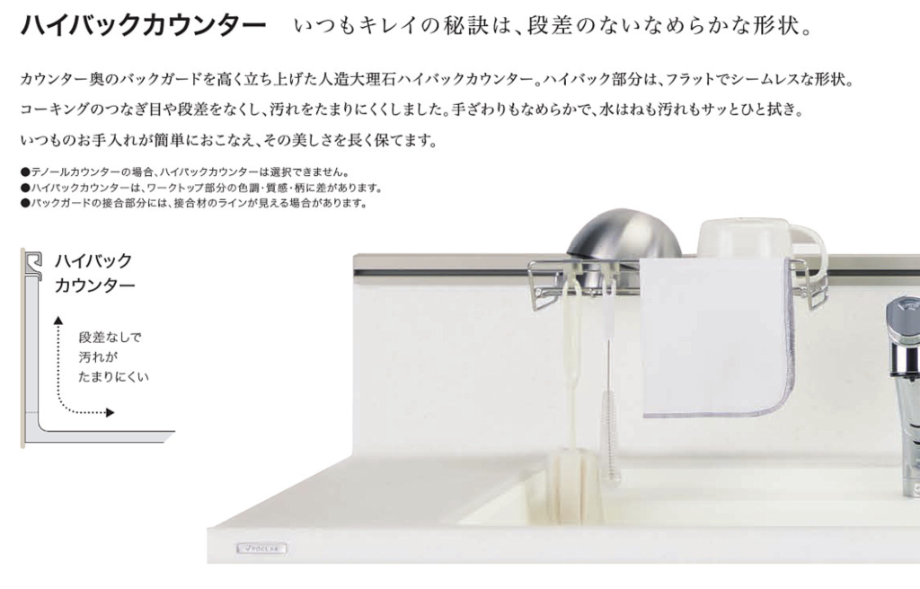 ハイバックカウンター説明