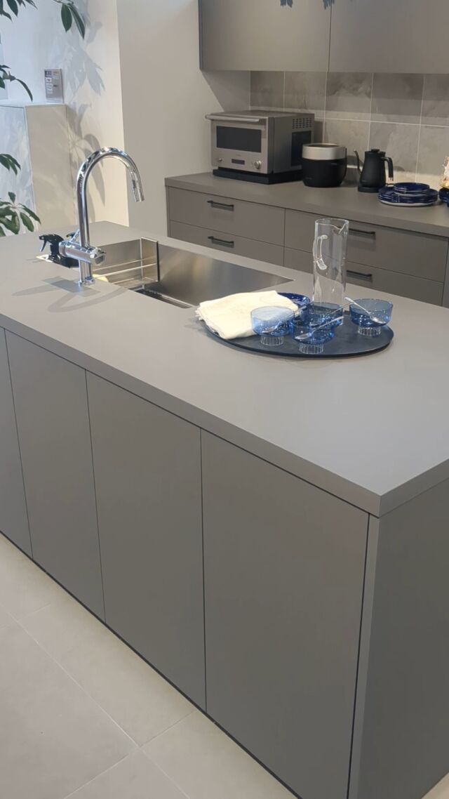 markzzz】キッチンハウス グラフテクト ベトングレー 1500mm キッチン